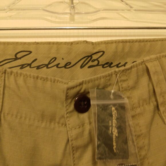 Eddie Bauer cargo pants mens 30x32 khaki tan ripstop surplus malt 5700 - Picture 10 of 11